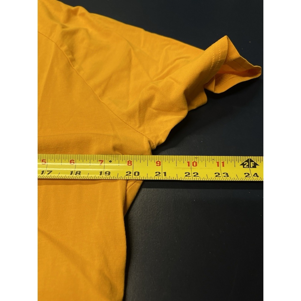 Gymshark Athletic Men's Workout Short Sleeve Yellow T-shirt L - Picture 5 of 5
